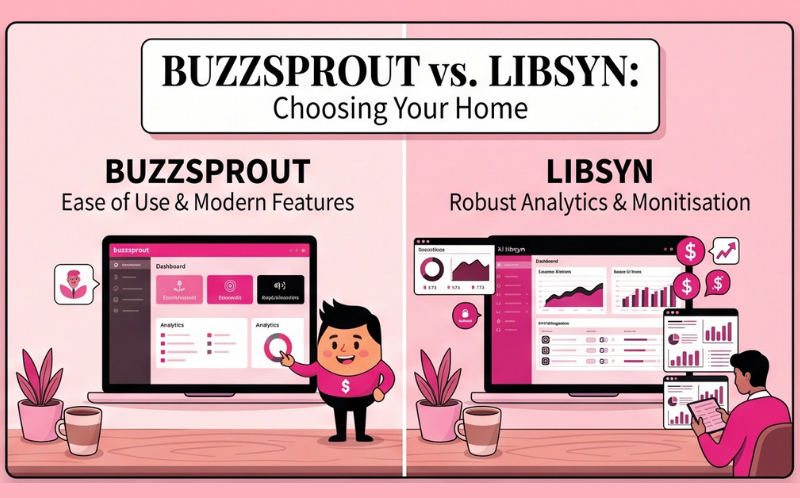 Choosing Your Podcast Home: Why We Love Buzzsprout and Libsyn